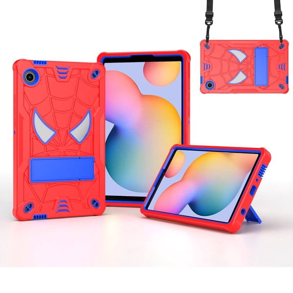 Allytechgroup Case for Samsung Galaxy Tab A11 / Tab A9 8.7-Inch 2025/2023, Built-in Shoulder Strap & Kickstand Slim Lightweight Hard PC Shockproof Protective Back Cover Bumper for Women Men, E