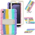 thumbnail image 1 of Allytechgroup Case for Samsung Galaxy Tab A11 2025/A9 2023 8.7", Kids Friendly Case with Kickstand Shockproof Back Cover for Galaxy Tab A11 (SM-X133/X135)/A9 (SM-X110/X115), Colourfulpink, 1 of 9
