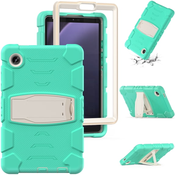 Allytechgroup Case for Samsung Galaxy Tab A11 2025/A9 2023 8.7", Kids Friendly Case with Kickstand Shockproof Back Cover for Galaxy Tab A11 (SM-X133/X135)/A9 (SM-X110/X115), Mintgreen