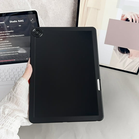 Allytechgroup Case for Samsung Galaxy Tab A9+/A9 Plus 11 Inch 2023, Lightweight Soft TPU Shockproof Protective Back Cover Bumper for Samsung Galaxy Tab A9+ Plus 11 inch Women Men, Black