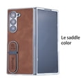 thumbnail image 1 of Allytechgroup Case for Samsung Galaxy Z Fold 6 with Stand, PU Leather Slim Lightweight Case with Kickstand Shokcproof Protective Back Cover for Samsung Galaxy Z Fold 6, Brown, 1 of 10