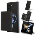 thumbnail image 1 of Allytechgroup Case for Samsung Galaxy Z Fold 7 with Cards Holder, RFID Blocking 2 In 1 Wallet Case with Stand Support Wireless Charging Shockproof Magnetic Back Cover for Women Men, Black, 1 of 9