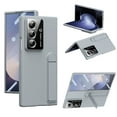 thumbnail image 1 of Allytechgroup Case for Samsung Galaxy Z Fold 7 with Kickstand,Built-in Tempered Glass Screen Protector Rugged Slim Design Anti-Scratch Shock-Absorbent Lightweight Non-Slip Glossy Finish, Gray, 1 of 9