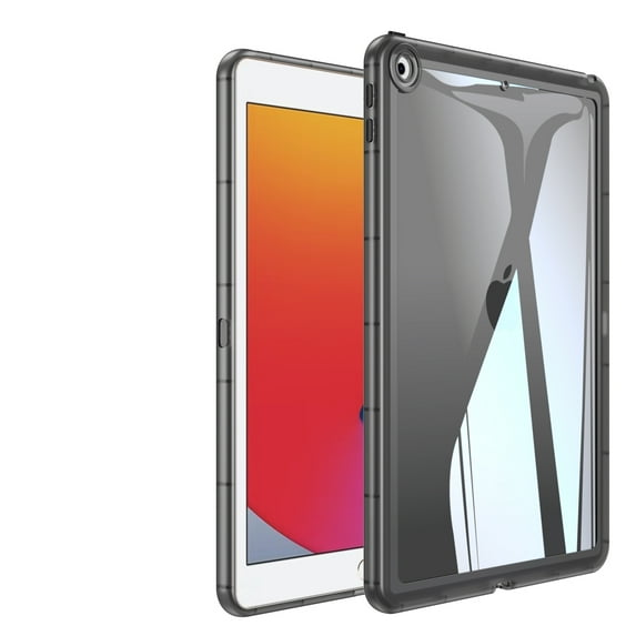Allytechgroup Case for iPad 9th/8th/7th Generation 10.2-Inch (2021/2020/2019 Release), Soft TPU Slim Lightweight Not Yellowing Shockproof and Anti-Scratch Protective for Apple iPad 10.2 Inch, Black
