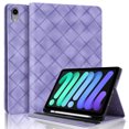 thumbnail image 1 of Allytechgroup Case for iPad Mini 7 A17 Pro 2024/iPad Mini 6 2021 8.3 Inch, Built-in Soft TPU & Pen Slot Elastic Band Flip Shockproof Back Cover Case Auto Wake/Sleep for Women Men, Purple, 1 of 7