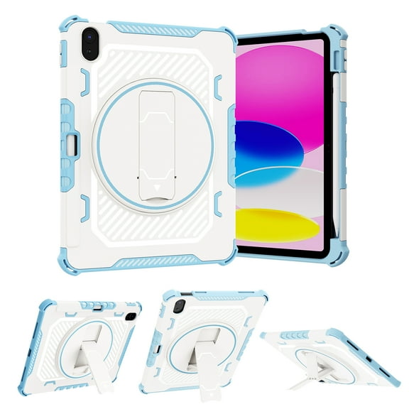 Allytechgroup Case for iPad Mini 7 A17 Pro 2024 / iPad Mini 6 2021 8.3 Inch, Slim Heavy Duty Hard PC Case with Multi-Angle Kickstand Shockproof Cover for iPad Mini 7th/6th Generation 8.3", Skyblue