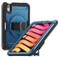 thumbnail image 1 of Allytechgroup Case for iPad Mini 7 (A17 Pro, 7th Generation) 2024 / iPad Mini 6 (6th Gen) 8.3 Inch, Built-in Shoulder Strap Wrist Strap Kickstand Pencil Holder Shockproof Cover, Navyblue, 1 of 12
