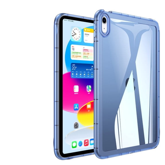 Allytechgroup Case for iPad Mini 7 A17 Pro Case, iPad Mini 7th / 6th Generation Case, Soft TPU Slim Lightweight Not Yellowing Shockproof and Anti-Scratch Protective Cover for iPad Mini 6/7, Blue