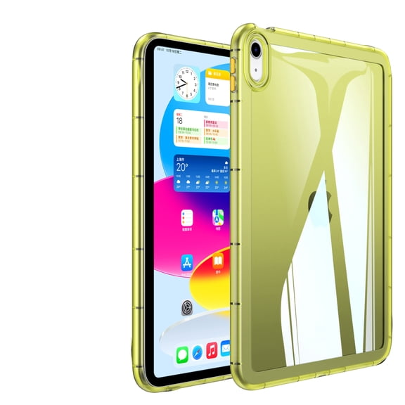 Allytechgroup Case for iPad Mini 7 A17 Pro Case, iPad Mini 7th / 6th Generation Case, Soft TPU Slim Lightweight Not Yellowing Shockproof and Anti-Scratch Protective Cover for iPad Mini 6/7, Yellow