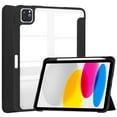 thumbnail image 1 of Allytechgroup Case for iPad Pro 12.9 inch Tablet (6th/5th/4th/3rd Generation, 2022/2021/2020/2018) Smart Case with Pencil Holder [Auto Sleep/Wake] Transparent Clear Shockproof Back Cover, Black, 1 of 8