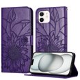 thumbnail image 1 of Allytechgroup Case for iPhone 11 with Credit Card Slot, PU Leather RFID Blocking Flip Wallet Phone Case Stand Shockproof Protective Back Cover for iPhone 11, Darkpurple, 1 of 6