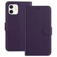 thumbnail image 1 of Allytechgroup Case for iPhone 11 with Credit Card Slot, Slim Luxury PU Rugged Non-Slip Grip Shockproof Bumper Full Body Protective Cover Men Women Phone Case for iPhone 11, Purple, 1 of 9