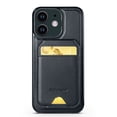 thumbnail image 1 of Allytechgroup Case for iPhone 12 Mini with Detachable Cards Holder, RFID Blocking 2 In 1 Wallet Case with Kickstand Shockproof Back Cover Shell for iPhone 12 Mini, Black, 1 of 6