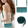 thumbnail image 1 of Allytechgroup Case for iPhone 12 Pro Max, RFID Blocking PU Leather Wallet Flip Case with Cards Holder Crossbody Shoulder Strap Shockproof Multi-functional Phone Case for iPhone 12 Pro Max, Darkgreen, 1 of 7