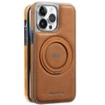 thumbnail image 1 of Allytechgroup Case for iPhone 12 Pro Max with Ring Holder, PU Leather Support Wireless Chagring Shockproof Protective Magnetic Back Cover for iPhone 12 Pro Max, Brown, 1 of 8