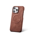 thumbnail image 1 of Allytechgroup Case for iPhone 13 Pro Max Compatible with MagSafe for Women Men, Shockproof Slim Thin Retro PU Leather Lightweight Case for iPhone 13 Pro Max - Brown, 1 of 11