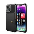 thumbnail image 1 of Allytechgroup Case for iPhone 13 Pro Max, Flip Card Pocket Feature Magnetic Car Mount Shockproof Anti-drop Heavy Duty Protective Case for iPhone 13 Pro Max 2024, Black, 1 of 7