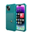 thumbnail image 1 of Allytechgroup Case for iPhone 13 Pro Max, Flip Card Pocket Feature Magnetic Car Mount Shockproof Anti-drop Heavy Duty Protective Case for iPhone 13 Pro Max 2024, Green, 1 of 7