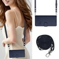 thumbnail image 1 of Allytechgroup Case for iPhone 13 Pro Max, RFID Blocking PU Leather Wallet Flip Case with Cards Holder Crossbody Shoulder Strap Shockproof Multi-functional Phone Case for iPhone 13 Pro Max, Blue, 1 of 7