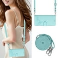 thumbnail image 1 of Allytechgroup Case for iPhone 13 Pro, RFID Blocking PU Leather Wallet Flip Case with Cards Holder Crossbody Shoulder Strap Shockproof Multi-functional Phone Case for iPhone 13 Pro, Mint, 1 of 7