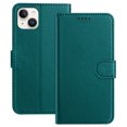 thumbnail image 1 of Allytechgroup Case for iPhone 14 Plus with Credit Card Slot, Slim Luxury PU Rugged Non-Slip Grip Shockproof Bumper Full Body Protective Cover Men Women Phone Case for iPhone 14 Plus, Green, 1 of 9