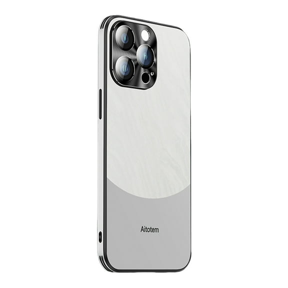 Allytechgroup Case for iPhone 15 Pro, Ultra-Slim  Natural Colors Skin-Friendly Shockproof Protective Stylish Cover Soft TPU Frame + Hard PC Back Case for iPhone 15 Pro 6.1 Inch - Silver