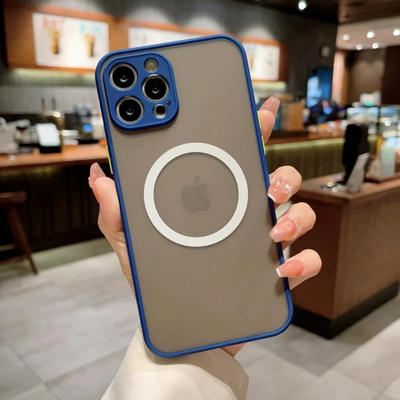 Allytechgroup Case for iPhone 16 Pro Max Women Men, Support Wireless Charging Slim Fit Phone Case Shockproof Protective Magnetic Back Cover for iPhone 16 Pro Max, Royalblue