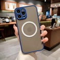 thumbnail image 1 of Allytechgroup Case for iPhone 16 Pro Women Men, [1x Screen Protector] Support Wireless Charging Slim Fit Phone Case Shockproof Protective Magnetic Back Cover for iPhone 16 Pro, Royalblue, 1 of 6