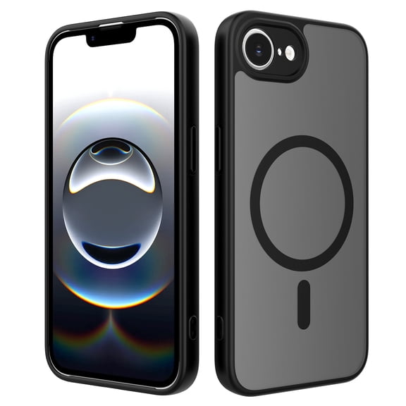 Allytechgroup Case for iPhone 16e, Compatible with Mag-safe No Fingerprints Fall Protection Comfortable Feel Slim Fit Shockproof Protective Bumper for Apple iPhone 16e Women Men, Black