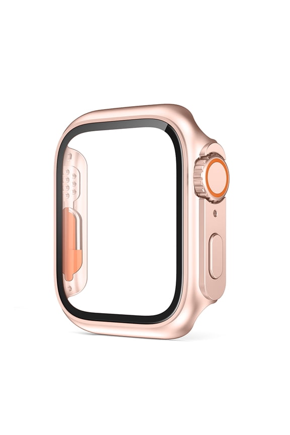 Case for iWatch Series 11/10 46mm with Screen Protector, Support Wireless Charging Full Body Shockproof Anti-Scratch Protective for Apple Watch Series 11/10 46mm Women Men, Rosegold
