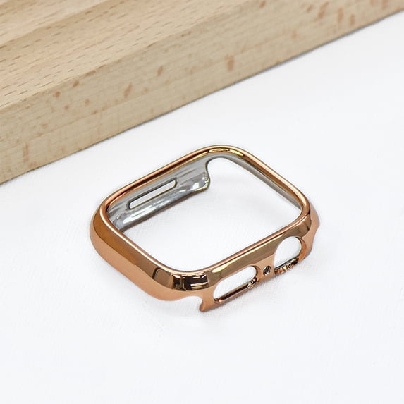 Allytechgroup Case for iWatch Series 9/8/7 41mm, Lightweight Shockproof Protective Hard PC Bumper for Women Men for Apple Watch Series 9/8/7 41mm, Rosegold