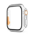 thumbnail image 1 of Allytechgroup Case for iWatch Series 9/8/7 45mm with Screen Protector, Support Wireless Charging Full Body Shockproof Anti-Scratch Protective for Apple Watch Series 9/8/7 45mm Women Men, Clear, 1 of 11