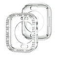 thumbnail image 1 of Allytechgroup Case for iWatch Ultra 2/1 49mm, Bling Sparkly Diamond Rhinestones Support Wireless Charging No Screen Protective Heavy Duty Protection for Apple Watch Ultra 2/1 49mm, Clear, 1 of 6