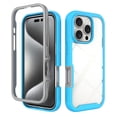 thumbnail image 1 of Allytechgroup Clear Back Case for Apple iPhone 16 Pro Max, Not-Yellow Rugged PC TPU Hybrid Bumper Shockproof Protective Phone Case for iPhone 16 Pro Max, Blue, 1 of 5