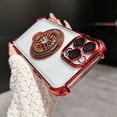 thumbnail image 1 of Allytechgroup Kickstand Clear Bumper Cell Phone Case for Apple iPhone 14 Pro, Red, 1 of 10