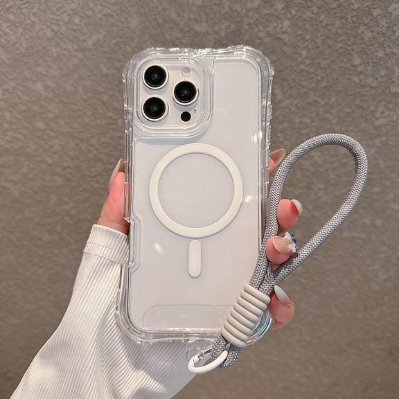 Allytechgroup Clear Case for Apple iPhone 17 Pro Max, [Compatible with Magsafe] Transparent Slim Fit Shell Corner Proetctive Shockproof Rugged Hybrid PC TPU Phone Case for iPhone 17 Pro Max,Clear