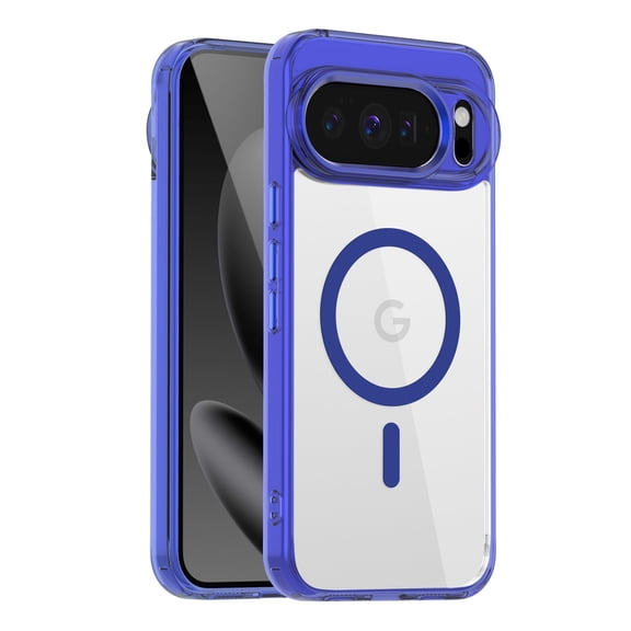 Allytechgroup Clear Case for Google Pixel 10 /10 Pro, Compatible with Mag-safe Anti-Yellowing Slim Fit Phone Rugged Shockproof Protective Cover Compatible with Google Pixel 10 /10 Pro, Darkblue