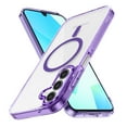 thumbnail image 1 of Allytechgroup Clear Case for Samsung Galaxy A16 5G, Compatible with Mag-safe Anti-Yellowing Slim Fit Phone Rugged Shockproof Protective Cover Compatible with Samsung Galaxy A16 5G, Purple, 1 of 7