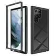 thumbnail image 1 of Allytechgroup Clear Case for Samsung Galaxy S23 Ultra, Hybrid Rugged TPU PC Back Cover Minimalist Anti-Scratch Anti-Yellow Shockproof Phone Case Cover for Galaxy S23 Ultra, Black, 1 of 6
