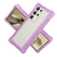 thumbnail image 1 of Allytechgroup Clear Case for Samsung Galaxy S24, Hybrid TPU PC Transparent Back Cover Anti-Yellow Bumpr Shockproof Anti-Scratch Slim Fit [No Screen Protector] Rugged Case for Galaxy S24, Purple, 1 of 8