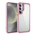 thumbnail image 1 of Allytechgroup Clear Case for Samsung Galaxy S25, Camera with Screen Saver All-inclusive Design  Anti Yellowing Slim Shockproof Protective Back Cover for Samsung Galaxy S25, Pink, 1 of 8