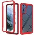 thumbnail image 1 of Allytechgroup Clear Case for Samsung Galaxy S25, Hybrid Rugged TPU PC Back Cover Minimalist Anti-Scratch Anti-Yellow Shockproof Phone Case Cover for Galaxy S25, Red, 1 of 7