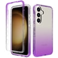 thumbnail image 1 of Allytechgroup Clear Case for Samsung Galaxy S25 [No Screen Protector], Slim Fit Anti Yellowing Shockproof and Anti-Scratch Protective for Samsung Galaxy S25 Women Girls, Purple, 1 of 5