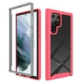 thumbnail image 1 of Allytechgroup Clear Case for Samsung Galaxy S25 Ultra, Hybrid Rugged TPU PC Back Cover Minimalist Anti-Scratch Anti-Yellow Shockproof Phone Case Cover for Galaxy S25 Ultra, Pink, 1 of 6