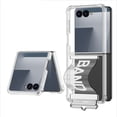 thumbnail image 1 of Allytechgroup Clear Case for Samsung Galaxy Z Flip 5, with Band Strap Not-Yellowing Anti-Scratch Stand Shockproof TPU Rugged Corner Protective Phone Case Shell for Galaxy Z Flip 5,Silver, 1 of 8