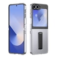 thumbnail image 1 of Allytechgroup Clear Case for Samsung Galaxy Z Flip 7, with Build in Screen Protector Anti-Scratch Full Body Shockproof Not-Yellowing Kickstand Phone Case Cover for Galaxy Z Flip 7, Black, 1 of 9
