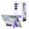 thumbnail image 1 of Allytechgroup Clear Case for Samsung Galaxy Z Fold 7, with Build in Screen Protector Anti-Scratch Full Body Shockproof Not-Yellowing Kickstand Phone Case Cover for Galaxy Z Fold 7, Purple, 1 of 12