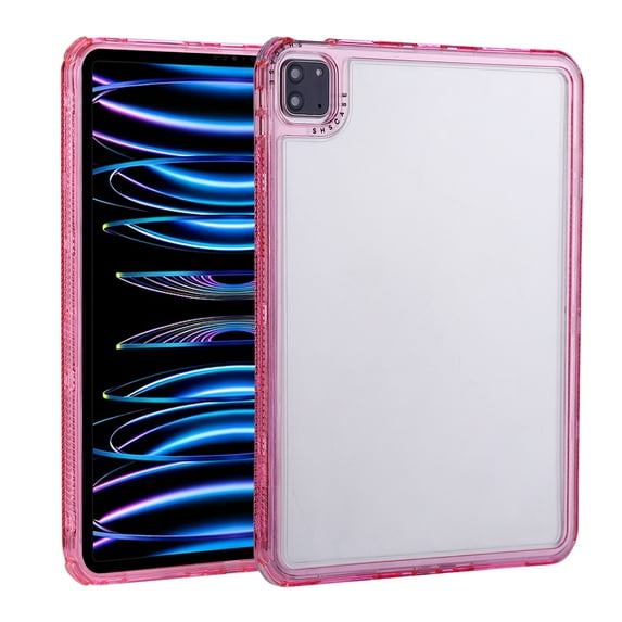 Allytechgroup Clear Case for iPad Pro 11 2024, Slim Lightweight Hard PC Case Anti Yellowing Full Body Protection Shockproof and Anti-Scratch for iPad Pro 11 Inch Case 2024 5th Gen(M4), Pink