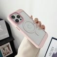 thumbnail image 1 of Allytechgroup Clear Case for iPhone 11, Compatible with Magsafe Support Wireless Charging Not Yellowing Slim Phone Case Shockproof Protective Bumper for Apple iPhone 11, Pink, 1 of 12