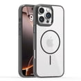 thumbnail image 1 of Allytechgroup Clear Case for iPhone 13 Pro, Compatible with Magsafe & Car Magnetic Bracket Anti Yellowing Shockproof and Anti-Scratch Protective Back Cover for Apple iPhone 13 Pro, Black, 1 of 9